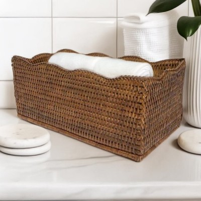 CD-9 -  RATTAN FLOWER CD BASKET DIRECT FROM FACTORY EXPORTER IN ASIA TO IMPORTERS