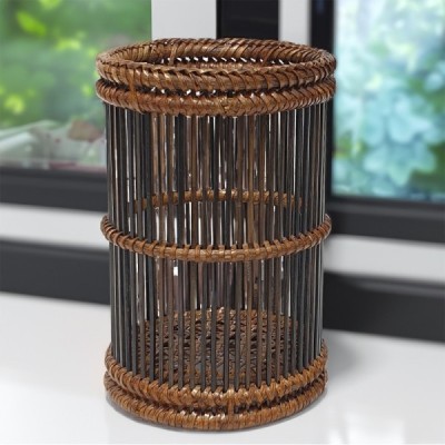 2020-09-1526 -  RATTAN ROUND PEN & PENCIL HOLDER DIRECT FROM FACTORY EXPORTER IN ASIA TO IMPORTERS