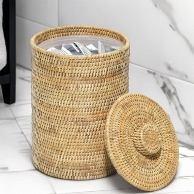2023-10-2873 - WRITING DESK RATTAN WASTE BIN WITH LID DIRECT FROM FACTORY EXPORTER IN ASIA TO IMPORTERS 2023-10-2873 - WRITING DESK RATTAN WASTE BIN WITH LID DIRECT FROM FACTORY EXPORTER IN ASIA TO IMPORTERS