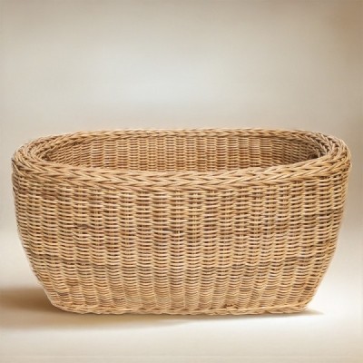 2018-001-498 -  TWO TIME WICKER WOVEN HONEY FAMILY BASKET DIRECT FROM FACTORY EXPORTER IN ASIA TO IMPORTERS