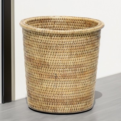 2020-09-1736 -  RATTAN HALF MOON WASTE BASKET DIRECT FROM FACTORY EXPORTER IN ASIA TO IMPORTERS