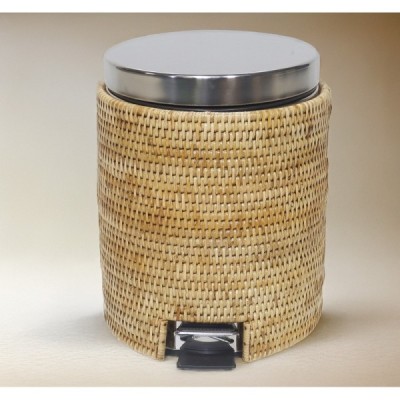 2023-01-2070 -  AFRICAN SMALL PEDAL BIN WITH RATTAN COVER DIRECT FROM FACTORY EXPORTER IN ASIA TO IMPORTERS