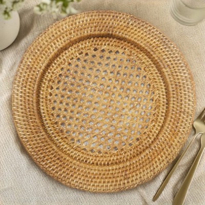 2023-01-2160 -  RATTAN ROUND UNDER PLATE DIRECT FROM FACTORY EXPORTER IN ASIA TO IMPORTERS