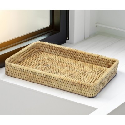 2023-10-2881 -  RATTAN BATHROOM ACCESSORY TRAY DIRECT FROM FACTORY EXPORTER IN ASIA TO IMPORTERS