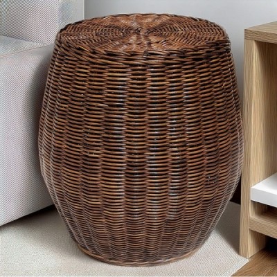 2018-009-579 -  RATTAN CORE WEAVING DRUM STOOL DIRECT FROM FACTORY EXPORTER IN ASIA TO IMPORTERS