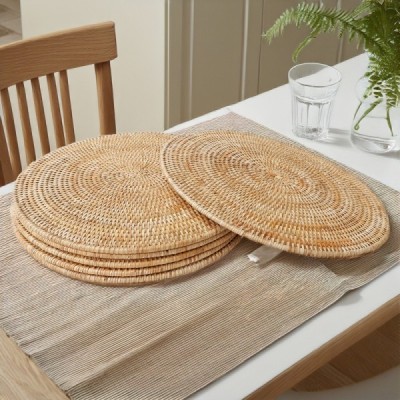 2024-06-3466 -  ROUND MEDIUML NATURAL PLACEMATS DIRECT FROM FACTORY EXPORTER IN ASIA TO IMPORTERS