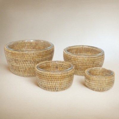 2024-06-3511 -  NATURAL TABLE TOP SERVING BOWLS SET OF 4 DIRECT FROM FACTORY EXPORTER IN ASIA TO IMPORTERS