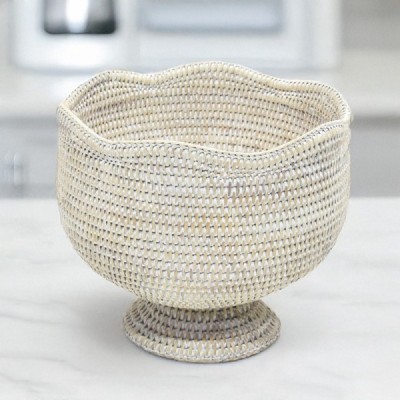 2023-06-2393 -  RATTAN FLOWER SHAPED FRUIT BASKET DIRECT FROM FACTORY EXPORTER IN ASIA TO IMPORTERS