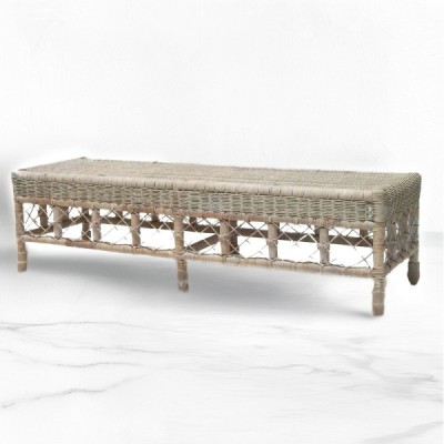 FU-CL-38 -  RATTAN OTTOMAN BENCH DIRECT FROM FACTORY EXPORTER IN ASIA TO IMPORTERS