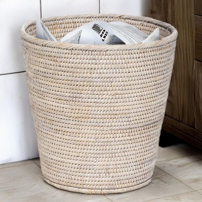 RD-0013-0113-W - RATTAN ROUND TAPERED WASTE BIN DIRECT FROM FACTORY EXPORTER IN ASIA TO IMPORTERS RD-0013-0113-W - RATTAN ROUND TAPERED WASTE BIN DIRECT FROM FACTORY EXPORTER IN ASIA TO IMPORTERS