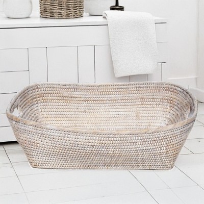 RD-0013-0072-W -  RATTAN OVAL FAMILY BASKET DIRECT FROM FACTORY EXPORTER IN ASIA TO IMPORTERS