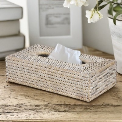 RD-0013-0098-W -  RATTAN KLEENEX TISSUE BOX COVER DIRECT FROM FACTORY EXPORTER IN ASIA TO IMPORTERS