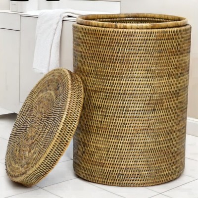 2023-07-2743 -  LARGE TALL RATTAN ROUND DOBBY BASKET  DIRECT FROM FACTORY EXPORTER IN ASIA TO IMPORTERS