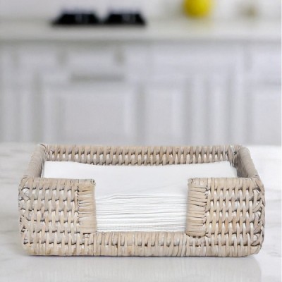 RD-0013-0105-W -  RATTAN SMALL NAPKIN PAPER TRAY DIRECT FROM FACTORY EXPORTER IN ASIA TO IMPORTERS