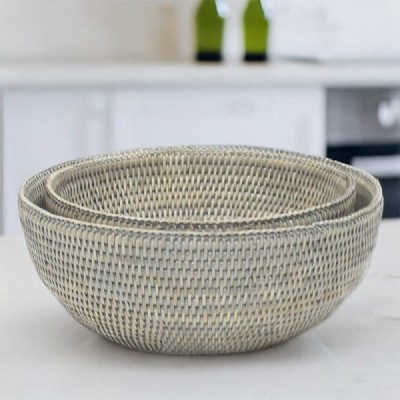 2023-06-2464-GREY - RATTAN ROUND SALAD BOWL ( SET/2 ) DIRECT FROM FACTORY EXPORTER IN ASIA TO IMPORTERS 2023-06-2464-GREY - RATTAN ROUND SALAD BOWL ( SET/2 ) DIRECT FROM FACTORY EXPORTER IN ASIA TO IMPORTERS