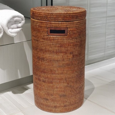 2018-009-676 - SLIM RATTAN ROUND TOWER LAUNDRY BASKET WITH LID DIRECT FROM FACTORY EXPORTER IN ASIA TO IMPORTERS 2018-009-676 - SLIM RATTAN ROUND TOWER LAUNDRY BASKET WITH LID DIRECT FROM FACTORY EXPORTER IN ASIA TO IMPORTERS