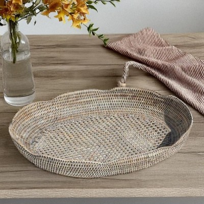 2023-01-2186 -  RATTAN DECORATIVE SERVING TRAY DIRECT FROM FACTORY EXPORTER IN ASIA TO IMPORTERS