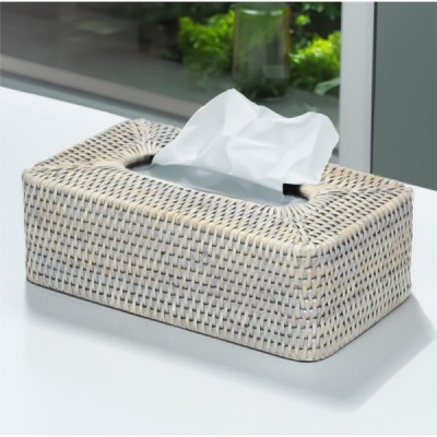 2023-06-2452-GREY -  RATTAN CLASSIC TISSUE BOX DIRECT FROM FACTORY EXPORTER IN ASIA TO IMPORTERS