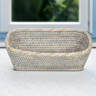 2023-06-2476-GREY -  RATTAN BREAD ROLL BASKET DIRECT FROM FACTORY EXPORTER IN ASIA TO IMPORTERS