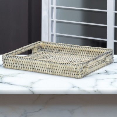 2023-06-2478-GREY -  RATTAN RECT. TRAY SMALL WITH INSERT HANDLE DIRECT FROM FACTORY EXPORTER IN ASIA TO IMPORTERS