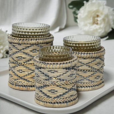 2024-04-3313 - SET OF 3 DIAMOND LED CANDLE HOLDERS WITH GLASS INSERT - GREY DIRECT FROM FACTORY EXPORTER IN ASIA TO IMPORTERS 2024-04-3313 - SET OF 3 DIAMOND LED CANDLE HOLDERS WITH GLASS INSERT - GREY DIRECT FROM FACTORY EXPORTER IN ASIA TO IMPORTERS