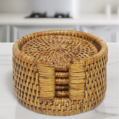 2023-01-2159 - RATTAN ROUND COASTER SET - SMALL DIRECT FROM FACTORY EXPORTER IN ASIA TO IMPORTERS 2023-01-2159 - RATTAN ROUND COASTER SET - SMALL DIRECT FROM FACTORY EXPORTER IN ASIA TO IMPORTERS