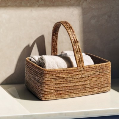 2013-012-0057 -  RATTAN SPA BASKET WITH ROUNDED CORNERS DIRECT FROM FACTORY EXPORTER IN ASIA TO IMPORTERS