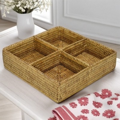 2023-07-2621 - RATTAN SQUARE COMPARTMENT TRAY DIRECT FROM FACTORY EXPORTER IN ASIA TO IMPORTERS 2023-07-2621 - RATTAN SQUARE COMPARTMENT TRAY DIRECT FROM FACTORY EXPORTER IN ASIA TO IMPORTERS