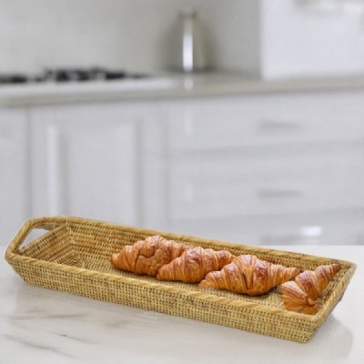 2023-07-2634 - RATTAN LONG FRENCH BREAD TRAY WITH HANDLE DIRECT FROM FACTORY EXPORTER IN ASIA TO IMPORTERS 2023-07-2634 - RATTAN LONG FRENCH BREAD TRAY WITH HANDLE DIRECT FROM FACTORY EXPORTER IN ASIA TO IMPORTERS