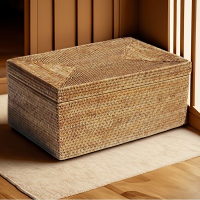 2013-012-0068 -  RATTAN STORAGE BOX WITH LID DIRECT FROM FACTORY EXPORTER IN ASIA TO IMPORTERS