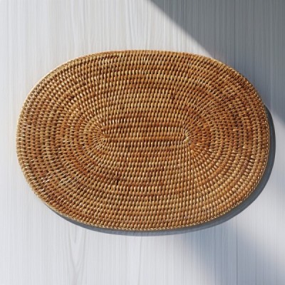 2013-012-0096 -  RATTAN MEDIUM OVAL PLACEMAT DIRECT FROM FACTORY EXPORTER IN ASIA TO IMPORTERS