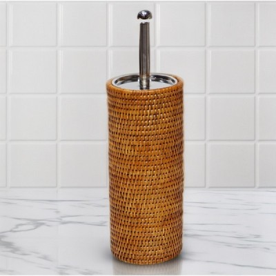 2023-01-2054 -  RATTAN TOILET BRUSH COVER WITH INSIDE BUCKET DIRECT FROM FACTORY EXPORTER IN ASIA TO IMPORTERS