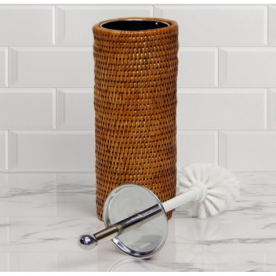 2023-01-2055 -  RATTAN TOILET BRUSH COVER WITH INSIDE BUCKET DIRECT FROM FACTORY EXPORTER IN ASIA TO IMPORTERS