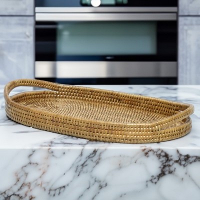 2024-01-3062 - OVAL TRAY WITH HANDLES DIRECT FROM FACTORY EXPORTER IN ASIA TO IMPORTERS 2024-01-3062 - OVAL TRAY WITH HANDLES DIRECT FROM FACTORY EXPORTER IN ASIA TO IMPORTERS