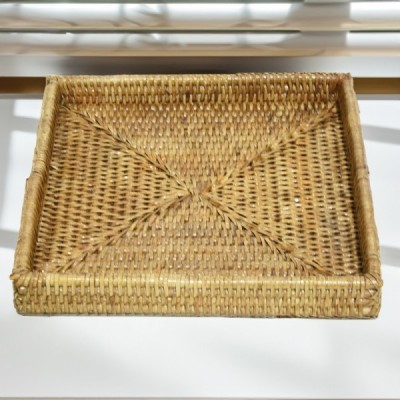 2023-07-2597 -  RATTAN SQUARE TRAY DIRECT FROM FACTORY EXPORTER IN ASIA TO IMPORTERS