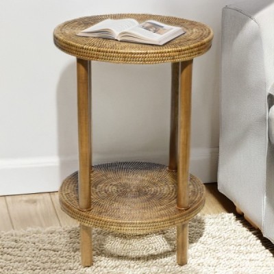 2024-10-3634 - TWO TIER ROUND SIDE TABLE DIRECT FROM FACTORY EXPORTER IN ASIA TO IMPORTERS 2024-10-3634 - TWO TIER ROUND SIDE TABLE DIRECT FROM FACTORY EXPORTER IN ASIA TO IMPORTERS