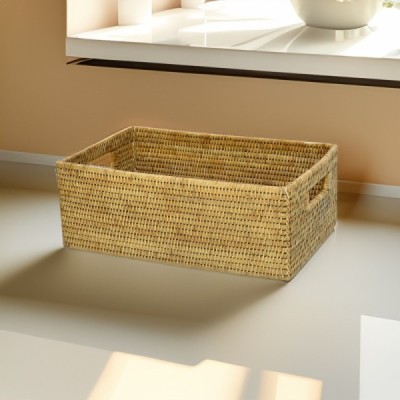 2023-07-2619 -  RATTAN RECT. STORAGE BASKET ( SMALL ) DIRECT FROM FACTORY EXPORTER IN ASIA TO IMPORTERS