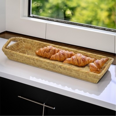 2023-07-2634 -  RATTAN LONG FRENCH BREAD TRAY WITH HANDLE DIRECT FROM FACTORY EXPORTER IN ASIA TO IMPORTERS