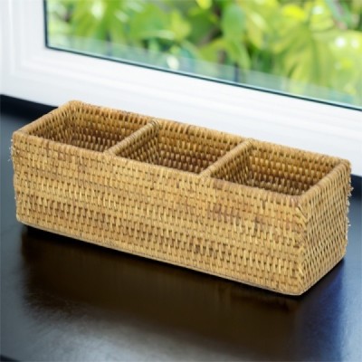 2023-07-2645 -  RATTAN RECTANGULAR BASKET-3 SECTION DIRECT FROM FACTORY EXPORTER IN ASIA TO IMPORTERS