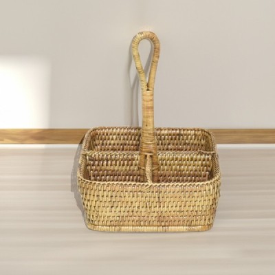 2023-07-2681 -  RATTAN CUTLERY HOLDER/JAM CARRY DIRECT FROM FACTORY EXPORTER IN ASIA TO IMPORTERS