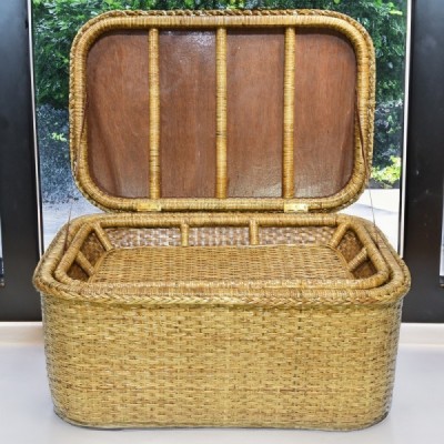 2023-07-2688 -  RATTAN CHEST WITH TRAY DIRECT FROM FACTORY EXPORTER IN ASIA TO IMPORTERS