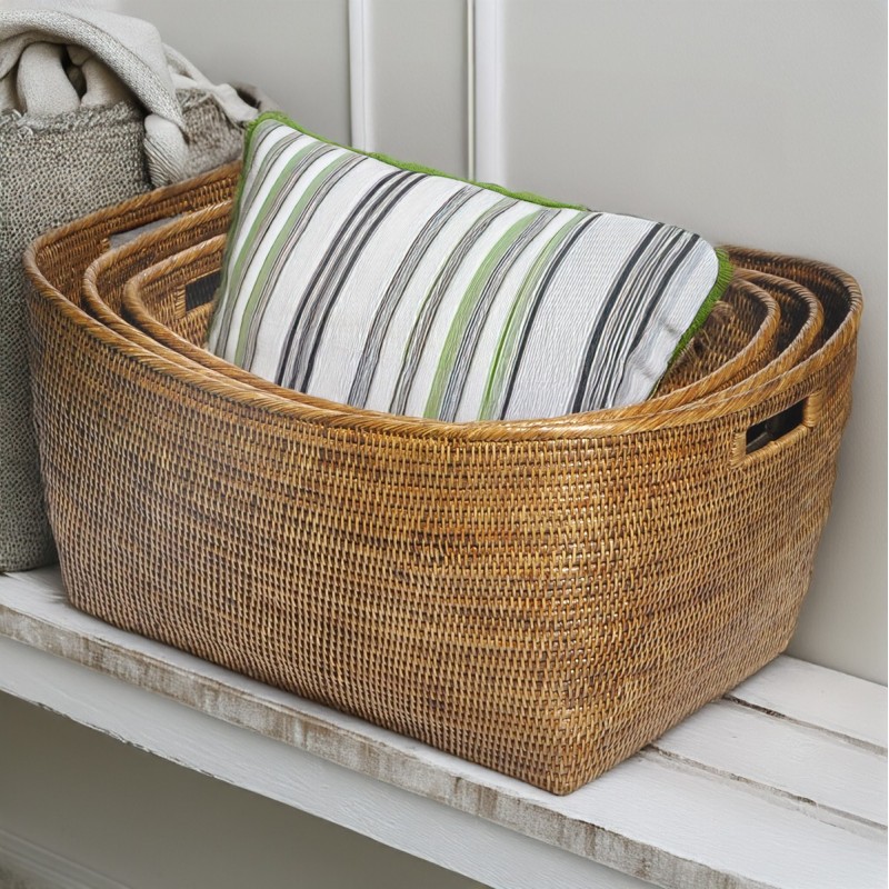 Tall square hot sale laundry basket