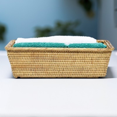 2024-01-3065 -  RATTAN WARM HONEY SPA TOWEL BASKET DIRECT FROM FACTORY EXPORTER IN ASIA TO IMPORTERS