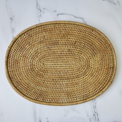 2024-01-3070 -  OVAL RATTAN TRAY DIRECT FROM FACTORY EXPORTER IN ASIA TO IMPORTERS