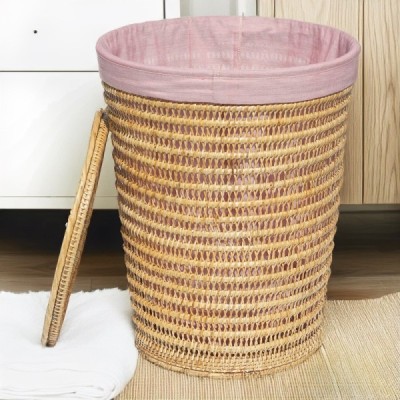 2020-09-1634 -  RATTAN CASTLE WEAVE LAUNDRY BASKET DIRECT FROM FACTORY EXPORTER IN ASIA TO IMPORTERS