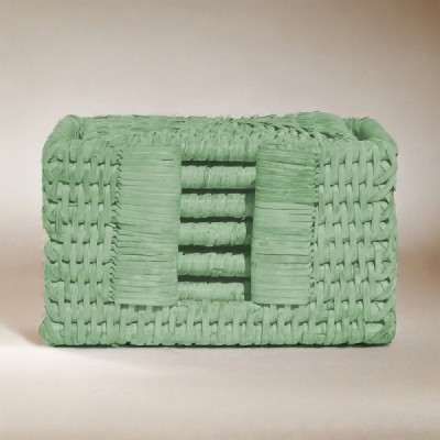 2024-11-4270 -  RATTAN 6 SQAURE COASTERS WITH STORAGE BOX DIRECT FROM FACTORY EXPORTER IN ASIA TO IMPORTERS