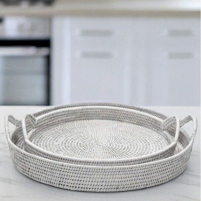 2023-06-2291 - SET OF 2 RATTAN ROUND TRAY WITH HANDLE DIRECT FROM FACTORY EXPORTER IN ASIA TO IMPORTERS 2023-06-2291 - SET OF 2 RATTAN ROUND TRAY WITH HANDLE DIRECT FROM FACTORY EXPORTER IN ASIA TO IMPORTERS