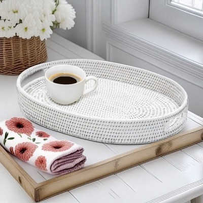 2023-06-2373 -  RATTAN OVAL DRINKS TRAY DIRECT FROM FACTORY EXPORTER IN ASIA TO IMPORTERS
