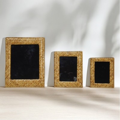 2024-09-3568 -  SET OF 3 HLIANG WOVEN PICTURE FRAMES DIRECT FROM FACTORY EXPORTER IN ASIA TO IMPORTERS