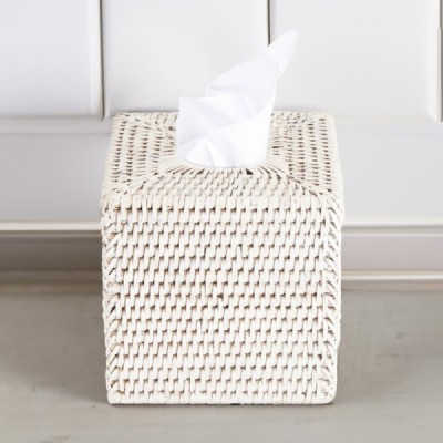 2014-001-0369 -  RATTAN SQUARE TISSUE BOX DIRECT FROM FACTORY EXPORTER IN ASIA TO IMPORTERS